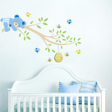Adesivo Decorativo de Parede Infantil DESCANSO DO URSINHO